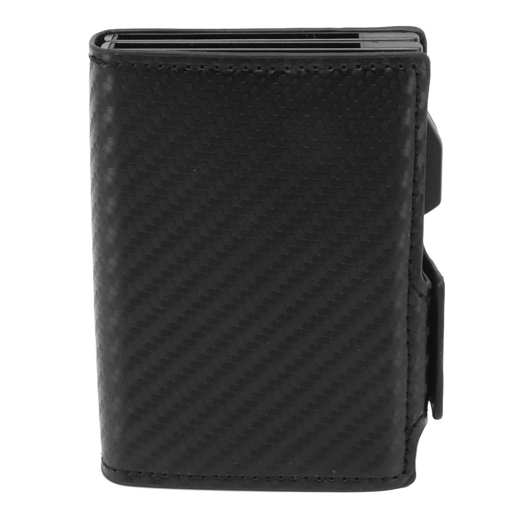 Anti Theft Wallet Aluminum Alloy PU Leather Multifunctional Slim Card Holder Bag with Slot for IOS