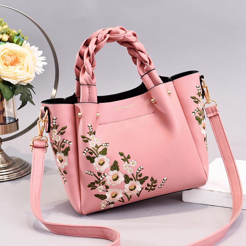 Women's Bag New Chinese Style Flower Bag Portable Women's Bag Trendy Fashion Shoulder Messenger Bags