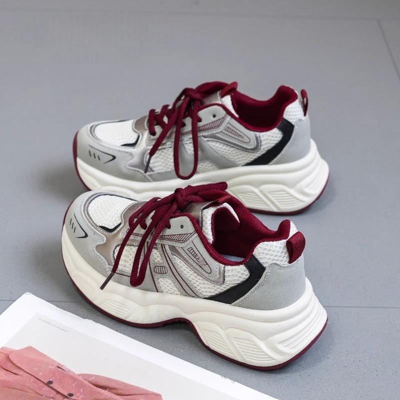 Dad Shoes Women Show Small Feet New Versatile Fashion Spring Mesh Breathable Thick-soled Non-slip Casual Sports Shoes