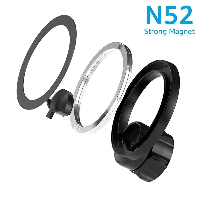 Universal Magnetic Phone Holder for Car Display Screen 360 Rotation Strong Magnet Car Mount for MagSafe iPhone 16 15 14 Xiaomi
