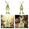 Spring Figurine Easter Bunny Decoration for Easter Wedding Bookshelf