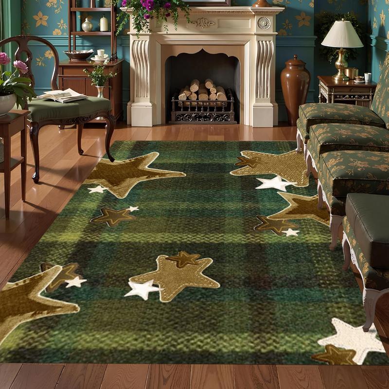 

Starry Sky Pattern Area Rug Collection Non Slip Wear Resistant Soft Washable Entryway Floor Mat for Living Room Bedroom Decor 40X60cm
