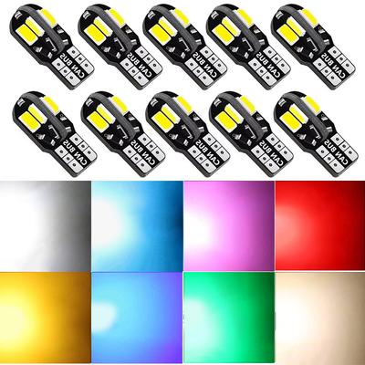 Ampoule LED de Voiture T10 W5W LED Canbus Sans Erreur Super Lumineuse Lampe d'Intérieur de Voiture Ampoule Auto SMD Blanc Ambre Rouge Lampe de Lecture de Dôme