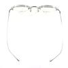 Excellent 10 Eyevan Glasses No.6 2 44-1G Silver Gold 18K Mens Used