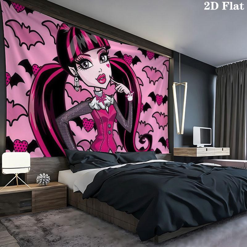 Ula D Wall tapestry, aesthetic printed fabric blanket, suitable for bedroom, living room, and home decor.