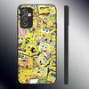 Spongebob Patrick Star Glass Phone Case For Samsung S24 Ultra S23 S22 S21 Plus S20 Fe A54 A34 A53 A16
