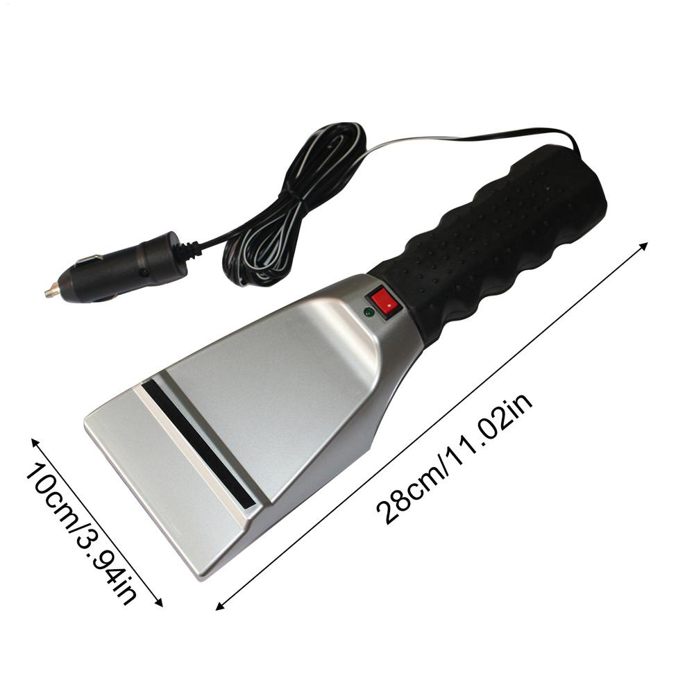 Ice Scraper For Car Durable Heated Car Window Snow Scraper Windshield Defrosting Cleaning Tool Multi-Functional Snow Shovel