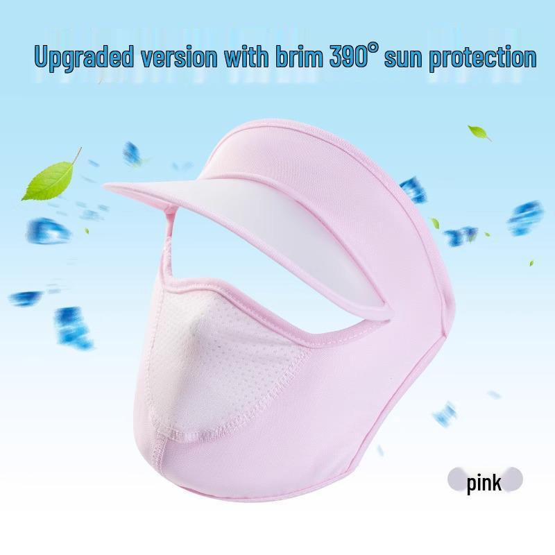 

Women s Ice Silk UV Protection Face Mask with Brim - Lightweight, Breathable Sunshade