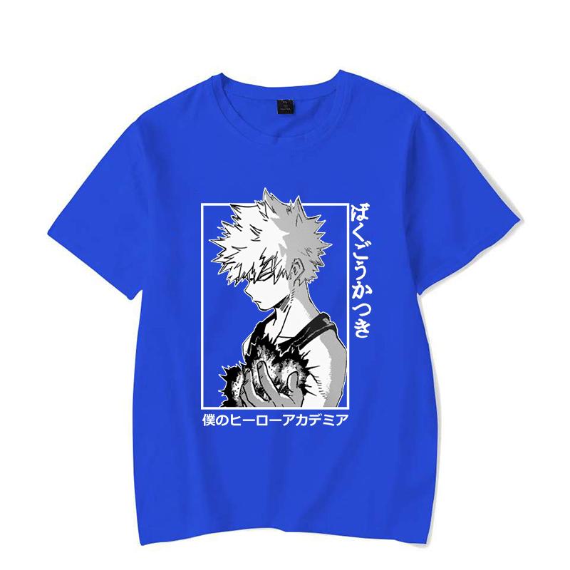 New Cool Bakugou Katsuki Graphic Print T-shirt Fashion Women Men Summer Soft Harajuku Short Sleeve Anime T Shirt Plus Size Tops