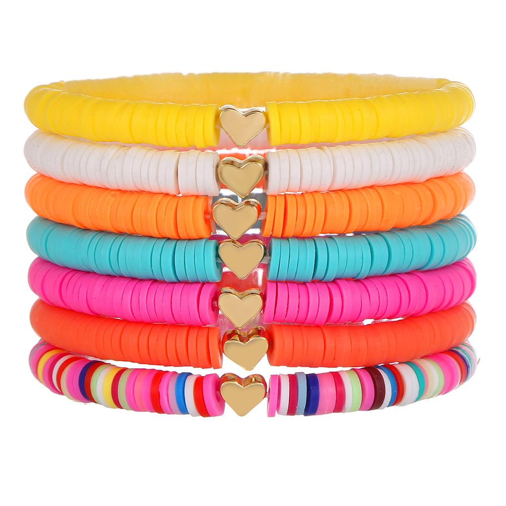 

Набор разноцветных браслетов Тейлор из 16 штук из рисовых бусин - Богемный стиль Swiftie