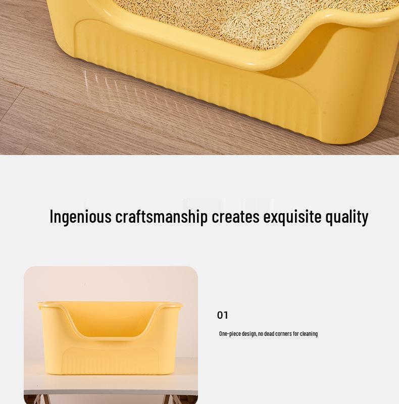 XL Raised Anti-Splash Cat Litter Box for Large Breeds