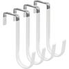 1Pcs Bathroom Bedroom Kitchen Over The Door Hooks Hanging Organizer Clothes Storage Holder