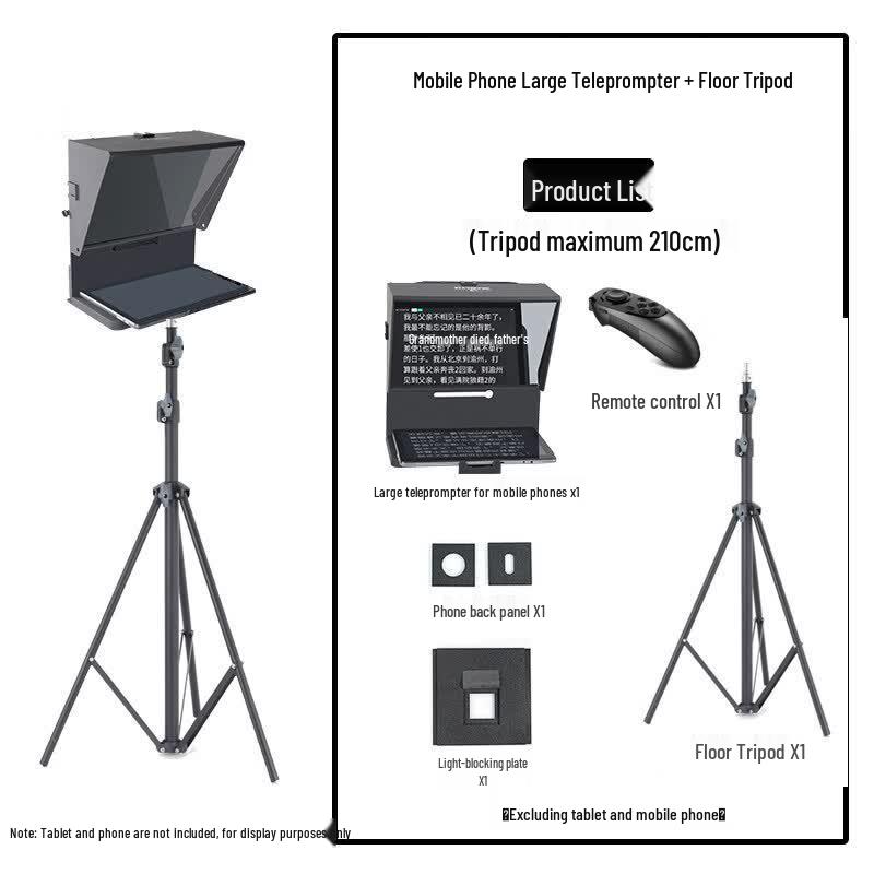 OLOEY Q2 Wide-Angle Teleprompter Kit