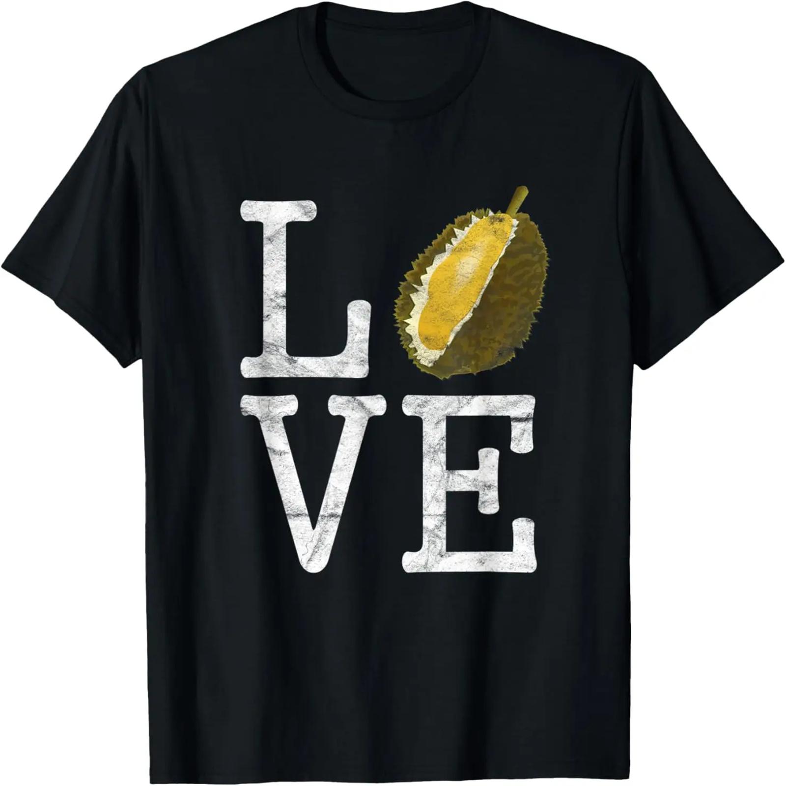 ЛЮБЛЮ Дуриан Смешная Футболка Я Фрукты, Еда, Повар, Кулинария Футболка S