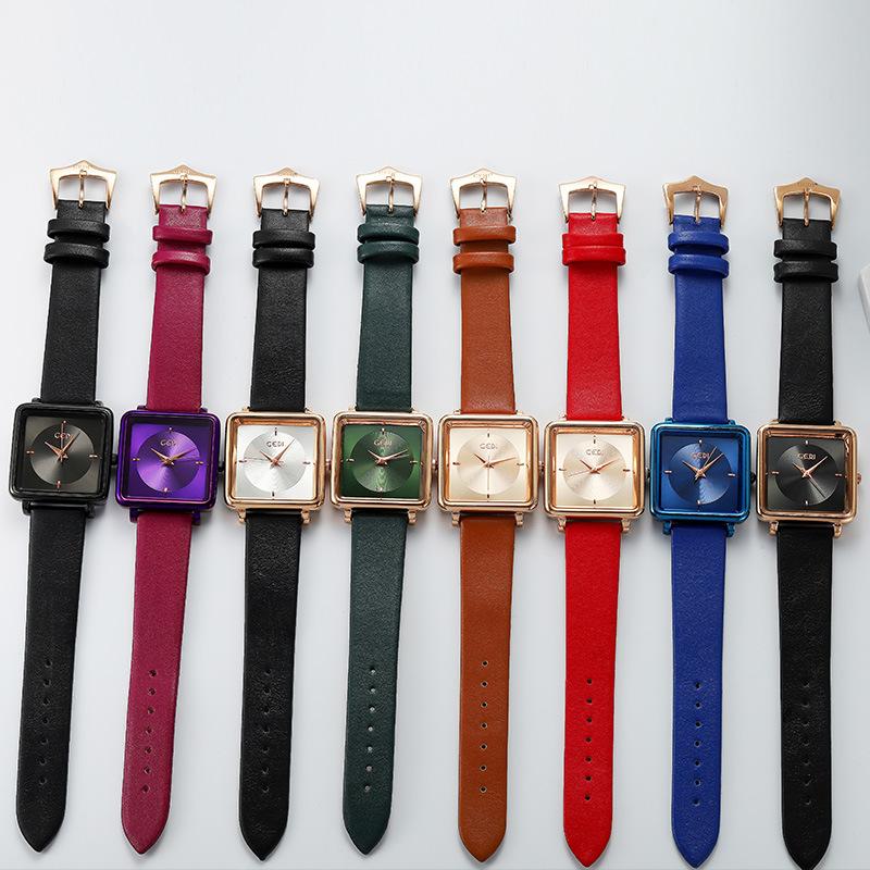 Square Ladies Watch Trend Student Watch Fashion Waterproof Belt Casual Women'S Watch Large Dial Quartz Watch