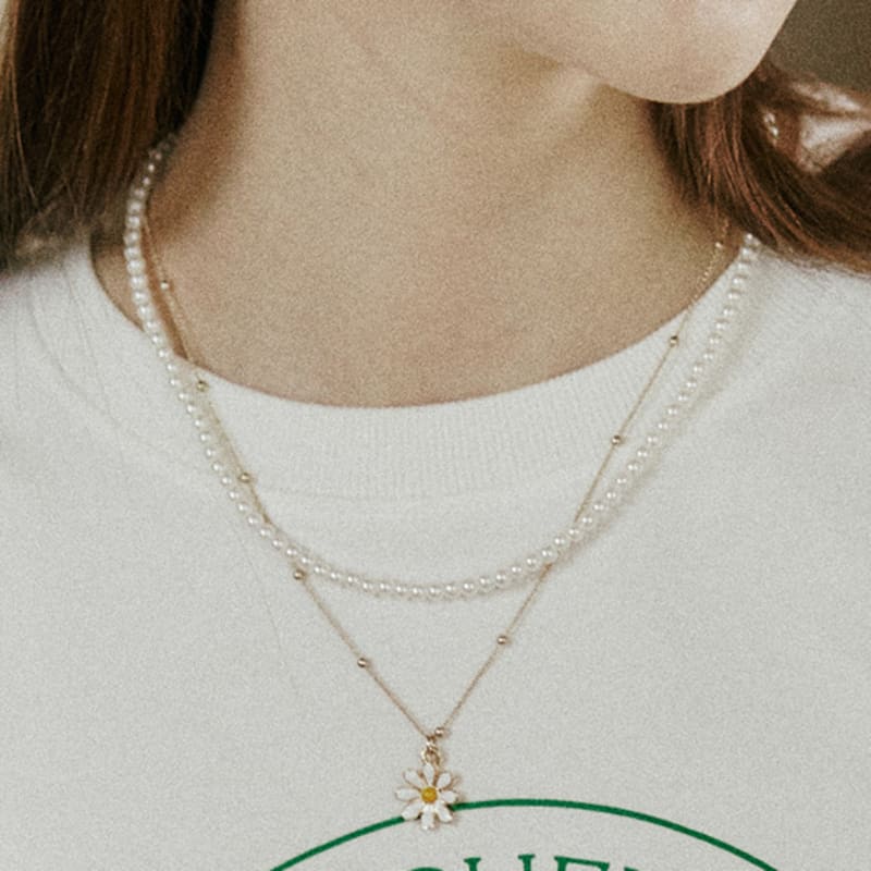 

ourhope Daisy Chain Necklace - Gold Gold_FREE