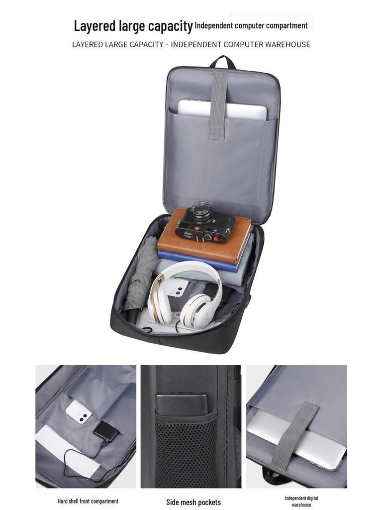 Unisex Waterproof Laptop Backpack - Stylish Travel & Commuting Bag