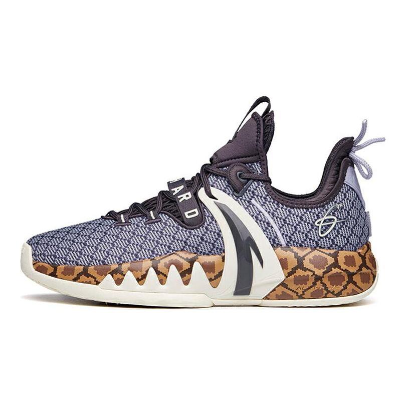 Anta GH2 Hayward Durable Non-Slip Low-Top Basketball Shoes Men sneaker Gray Brown 112131103-9