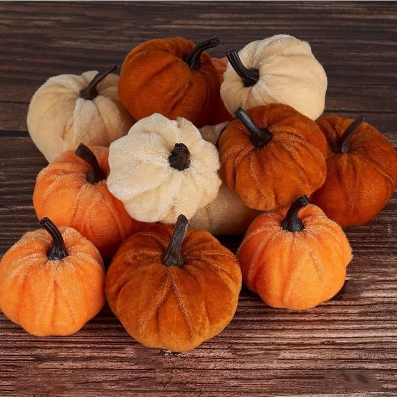 5/10PCS 5CM Artificial Pumpkin Decorations Halloween Pumpkin Set Halloween Party Foam Pumpkin Desktop Ornament Halloween Decor