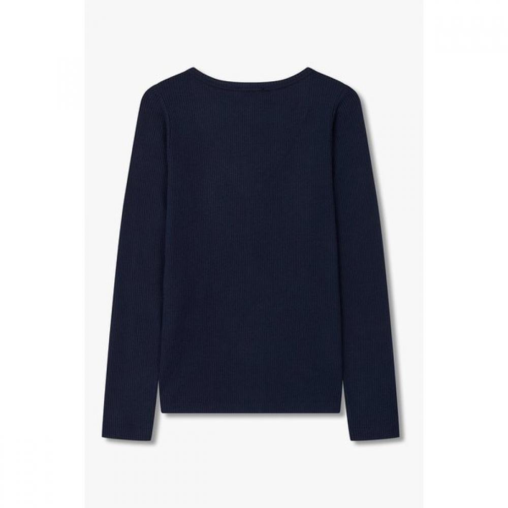 Emporio Armani Women S Ribbed Button V Neck Lounge Top  0825335502 