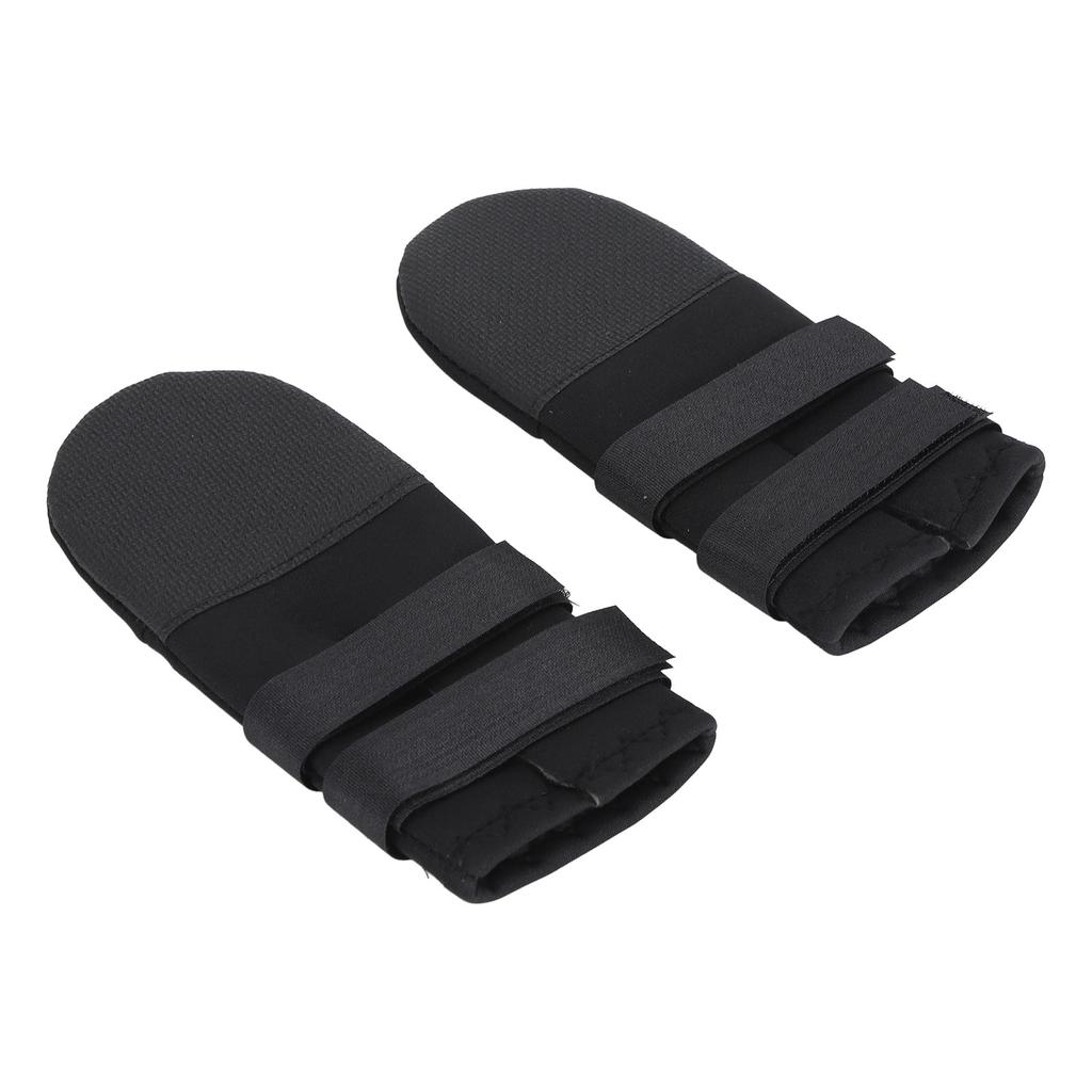 2pcs Rubber Paw Protector Anti Slip Waterproof Dog Boots Adjustable Dog Foot Cover Soft Dog Shoes