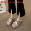 Thick Sole Platform Slippers For Women With Non Slip Rubber Outsole For Summer Casual Wear