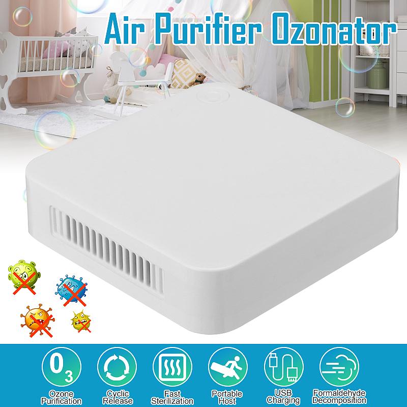 New Portable Ozone Generator Deodorizer Sterilization Air Purifier Mini Ozone Machine USB Rechargeable For Home Car Clear Odor