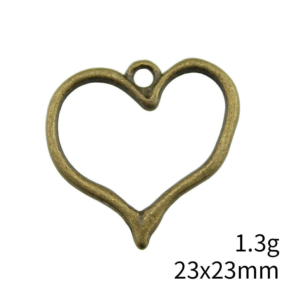 Back To School Charm Bracelet Hollow Peach Heart Charms Pendant Ornaments For Home Male Pendant