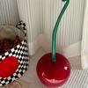 [Creative Toilet Brush] 1pc Creative Cherry-Shaped Toilet Brush with Holder | Novelty Plastic Bathroom Accessory, Reusable Freestanding Toilet Brush
