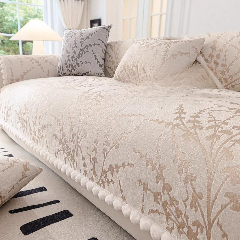 

Подушка для дивана из синели, универсальный нескользящий кожаный чехол для дивана Four Seasons, простой чехол для подушки в стиле ретро, ​​полотенце 70*150