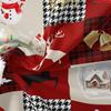 3pcs Christmas Reindeer & Red Black Plaid Duvet & Houndstooth Patterns - All-Season Bedding For Holiday Decor & Christmas Gift