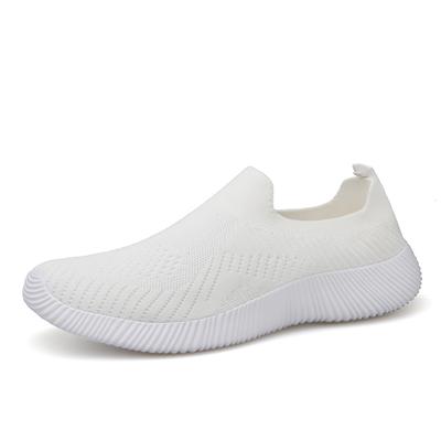 Fashion Leisure Sports Men's and Women's Walking Shoes Anti-slip Breathable Wear New Lazy Solid Color Walking Shoes 35-44