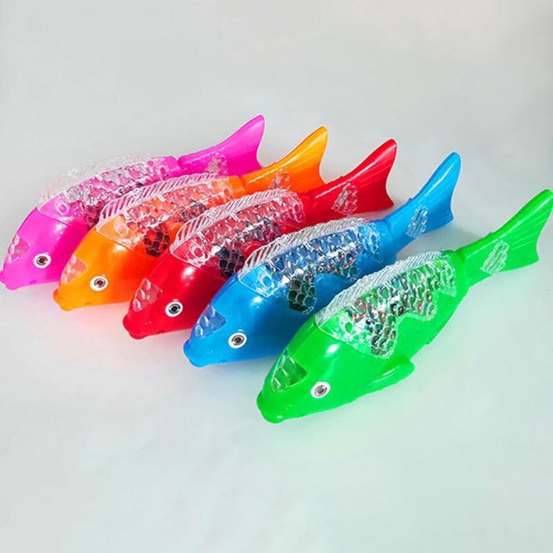 Glow Swing Fish LED Electric Fish for Toddler Girls Boys for w/ Music LED Flashing Light Outdoor Festival Flea Market Su