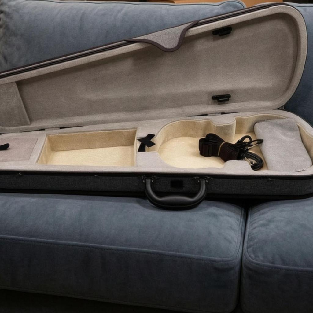 Violin Case Textured with Exterior Storage Pocket Shock Absorbent