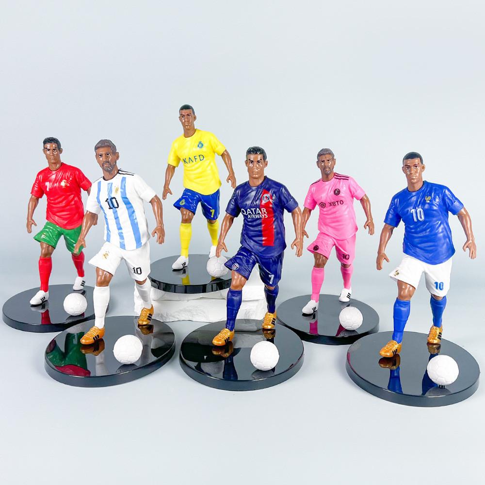 Cristiano Messi Neymar Ronaldo Football Star Model Set Desktop Decoration