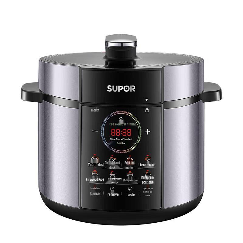 Supor 6L Smart Electric Pressure Cooker with Dual Pots CN Plug (adapter Included)