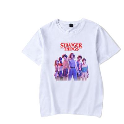 Stranger Things Summer Womens Mans Loose Sports Short Sleeve T-shirt Fashionable Comfortable Soft Breathable Cotton T-shirt