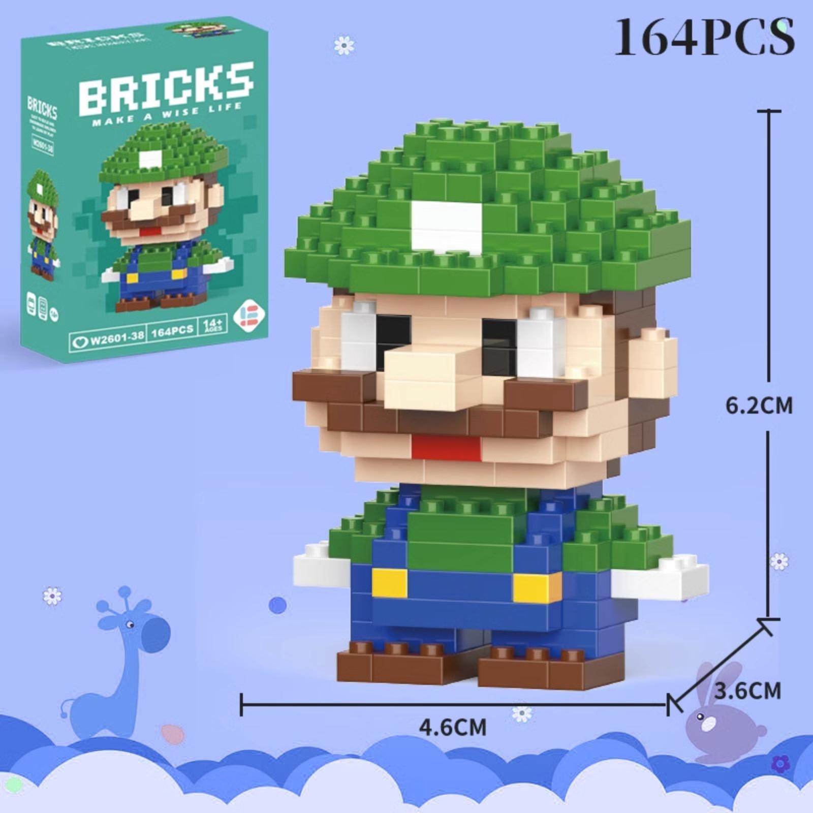 

Children s Educational Building Blocks Set Compatible with Popular Construction Toys Cartoon Character Puzzle Model Assembly Display One Size белый