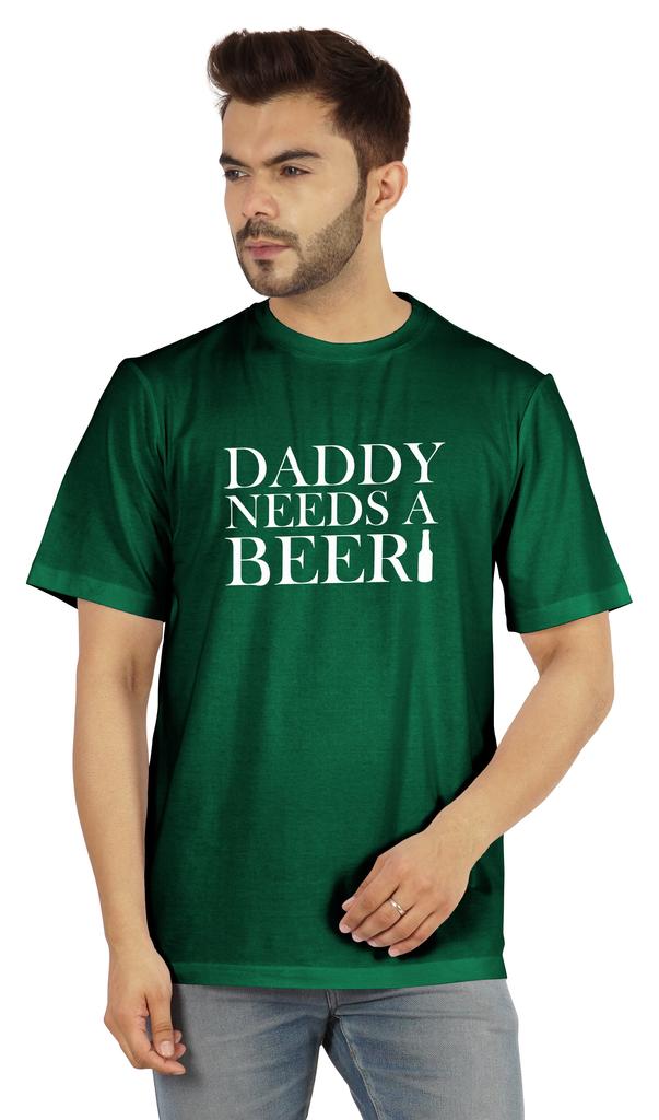 Inkmeso Graphic Tshirt For Men  s   Daddy Needs A Beer   Funny Quotes Dad  s Drinking Tee