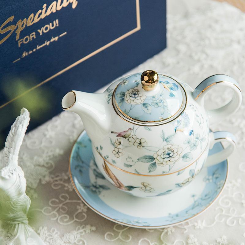 Ceramic Mother and Child Pot Set Home Creative High Temperature Resistant Exquisite Flower Tea Pot Afternoon Tea Coffee Pot