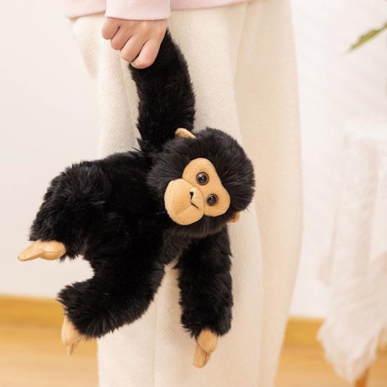 Orangutan Doll Plush Toy High-Elastic PP Cotton Filling Soft Fabric Realistic Chimpanzee Expression Portable Plush Toy