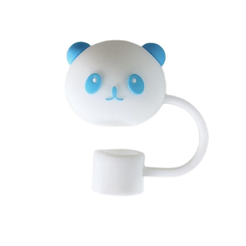 Silikon Trinkstaubkappe Wiederverwendbare Strohspitzenabdeckung Neuer Silikonstrohstopfen Tasse