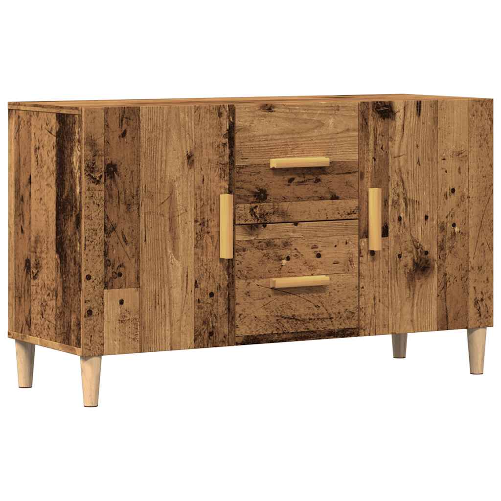 Vidaxl Chest of Drawers, Old Wood, 100X36X60 Cm, Wood-Based Material