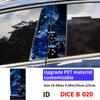 Dice Skull Car Sticker Auto B Pillar Waterproof Sunscreen Center Column Decor Cover Scratches Car Doors Pillar Decal Accessories
