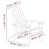 Vidaxl Adirondack Garden Chair, Hdpe, Anthracite