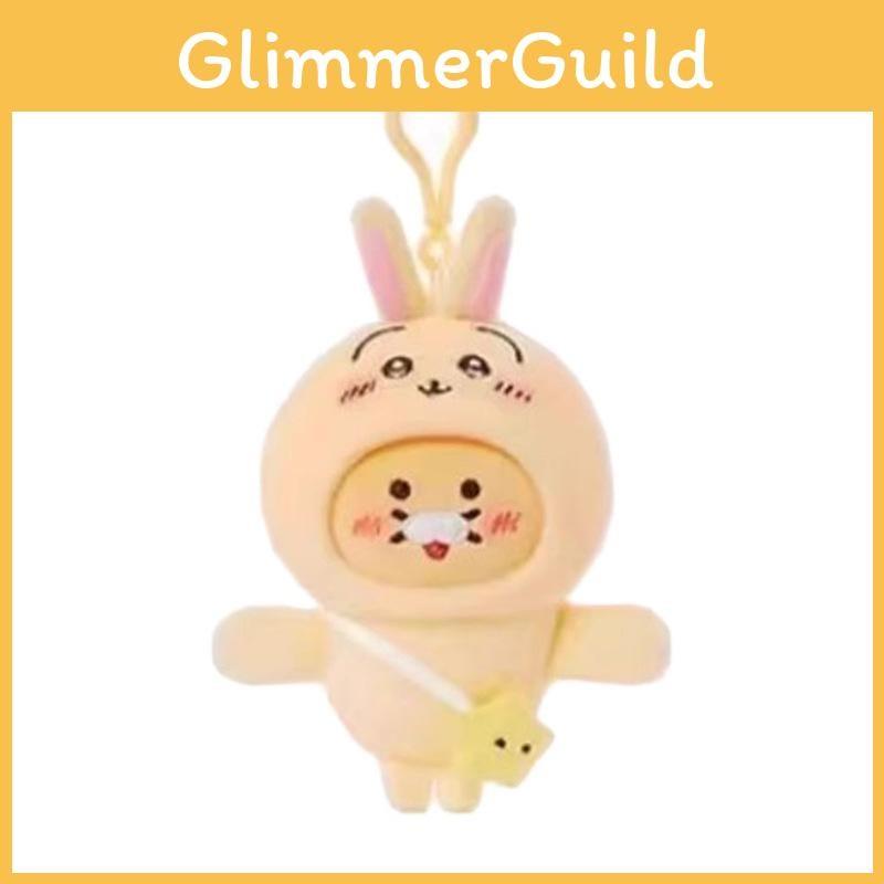 Hachiware Adorable Chiikawa Character Plush Keyring With Magnet For Bag School