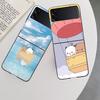 Cute BuBu DuDu Phone Case For Samsung Z Flip 7 6 5G Galaxy Z Flip 5 4 3 Black Hard Cell Cover Luxury PC Shell Coque