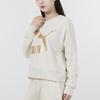 Puma Classics Metallic Gold Big Logo Print Sport Crew Neck Sweatshirt Women Tops Ivory 531382-73