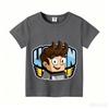 Wojans T-shirt s anime motivem, kulatý výstřih, dětské oblečení s krátkým rukávem, letní bavlněná trička, trička pro kluky a holky, dárek k narozeninám
