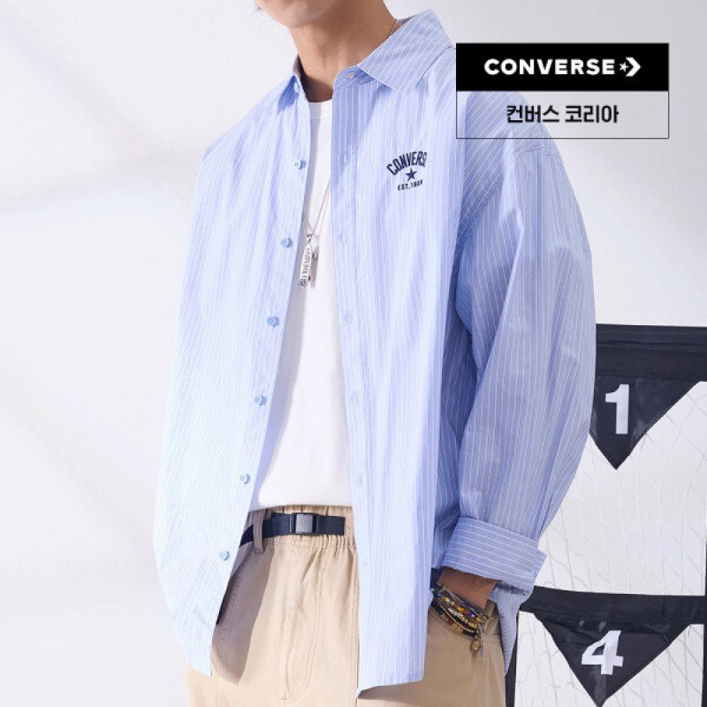 Converse Stripe Long Sleeve Woven Shirt Mcj402 Ufc 105